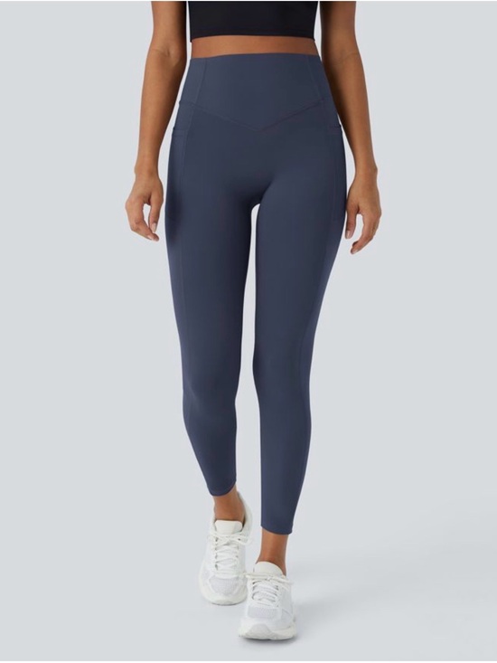HALARA Pants - HALARA Slate Blue High-Rise V-Waist Leggings